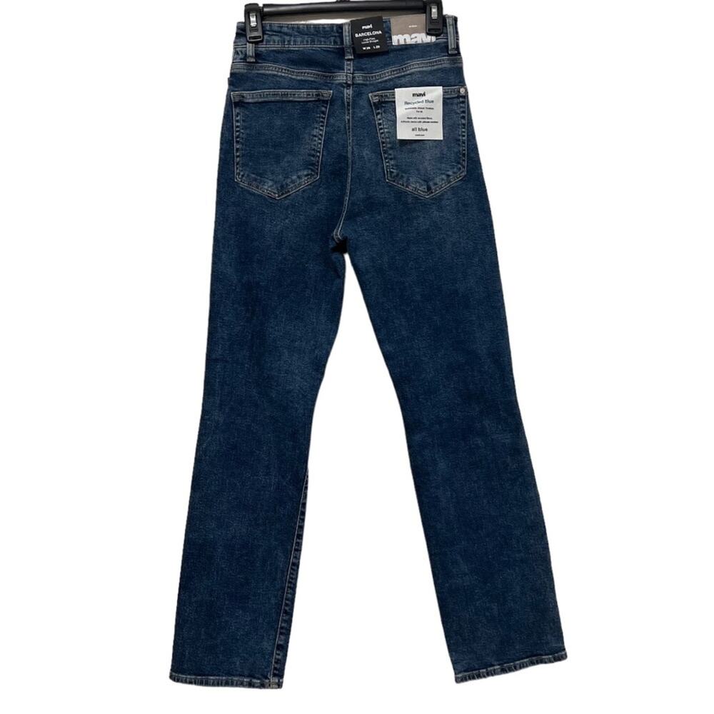 Mavi Barcelona High Rise Loose Straight Blue Jeans Women Size 26 - Picture 3 of 15